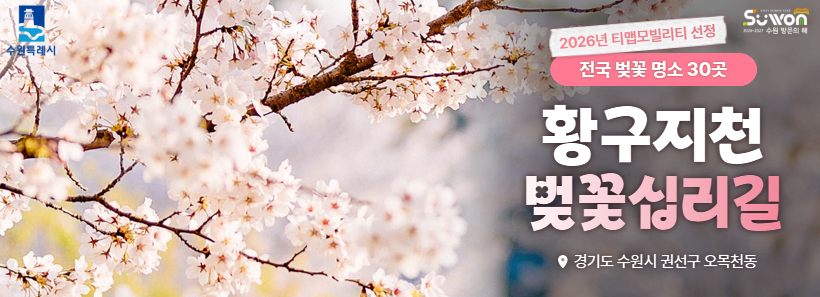 황구지천 벚꽃십리길 홍보